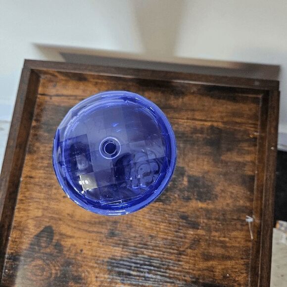 Starbucks Periwinkle Kaleidoscope Cold Cup Domed Venti Ridged Geodesic Lid Purpl - Picture 3 of 4